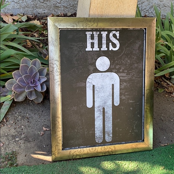 Hobby Lobby His He Him Man Pronoun Sign Wall Decor - Picture 1 of 7
